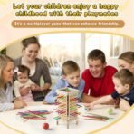 Montessori Game Wooden Board Game, Multiplayer for Kids 4-8, Math Educational, Fine Motor Skill Toy for Girls Boys, Classic Fun Games for Age 3 4 5 6 7 8 Girls Boys Gifts (Regular) - Image 4