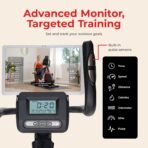 Sunny Health & Fitness Smart Heavy-Duty Recumbent Bike w/Wide Cushioned Seat & Back, Indoor Cycling Machine for Adult/Seniors Home Exercise, Free SunnyFit App Connect, Optional Workout Training Bands - Image 5