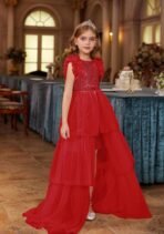 GRACE KARIN Girls Dresses Sequin Party Formal Pageant Dress Tween Girl Birthday Tulle Prom Princess Maxi Dress Size 5-14 - Image 5