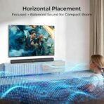 Sound Bar for Smart TV, Soundbar with Bluetooth/ARC/Opt/AUX Connect, Auto Volume Boost, 3 Equalizer Modes, 2 in 1 Detachable Soundbar for TV/PC/Gaming/Projectors - Image 4