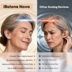 iBstone Nova Hearing Aids for Seniors Adults – Superior Sound Quality, Smart Noise Cancelling, No Feedback, Auto On/Off, Rechargeable, OTC - Image 4