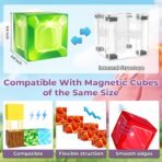 Magnetic Blocks, Magnetic Tiles Building Blocks, Magnet Cubes Toddler Kids Toys, Sensory STEM Toys for 3-5 4-6 5-7 6-8 Year Old Boys Girls Easter Birthday Gifts Travel Outdoor Kids Games (0.8IN/2CM) - Image 3