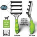 FUR4 deShedding Dog Brush for Short Hair Dogs – Pet Hair Brush with 4 Carbon Fiber Edges – deShedding Tool Removes Loose Fur – Gentle & Effective Dog Grooming Brush for Shedding - Image 6