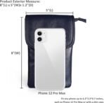 befen Genuine Leather Small Crossbody Bags for Women Cell Phone Bag Cross Body Purses,Silver Zipper - Image 6