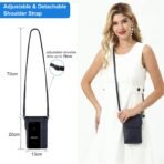 befen Genuine Leather Small Crossbody Bags for Women Cell Phone Bag Cross Body Purses,Silver Zipper - Image 9