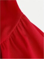 SHENHE Girl's Summer Fit and Flare Dress Halter Wedding Guest Party Flowy Short Dress - Image 4