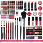 Pure Vie All-in-One Holiday Gift Makeup Set Cosmetic Essential Starter Bundle Include Eyeshadow Palette Lipstick Concealer Blush Mascara Eyeliner Face Powder Lipgloss Brush - Makeup Full Kit for Women - Image 4