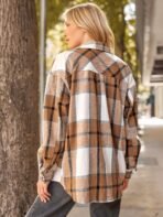 AUTOMET Shackets for Women Plaid Flannel Shirts Fall Winter Jackets Cute Tops Trendy Western Cowgirl Outfits Girls Coats - Image 5