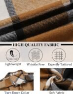 COOFANDY Mens Flannel Shirts Long Sleeve Lightweight Plaid Shirt Casual Button Down Shirts Jacket - Image 5
