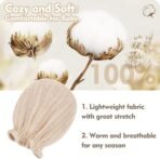 Pro Goleem Muslin Baby Mittens for Newborn, 100% Cotton No Scratch Soft Breathable Gloves for Boys and Girls 0-6 months - Image 6
