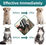 3-IN-1 Pet Grooming Tool - Undercoat Rake, Dematting Comb & Deshedding Brush for Cats & Dogs - Removes Mats, Tangles & Loose Fur, Reduces Shedding & Prevents Hair Mess (Blue) - Image 6