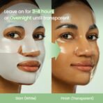 BIODANCE Refreshing Sea kelp Real Deep Mask, Overnight Hydrogel Face Mask, Calming, Oil & Sebum Control, Blemish Care, After Sun Care, Sunburn Relief, Korean Skin Care | 1.19oz(34g) x 4ea - Image 6
