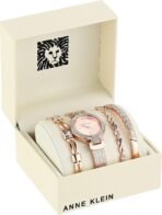 Anne Klein Women's Premium Crystal Accented Watch and Bracelet Set, AK/3584 - Image 3