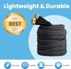 2025 Upgraded 50FT Non-Expanding Garden Hose, Lightweight, Flexible Ultra-Light Water Hose, Burst-Resistant, Lead-Free, Anti-Kink, High-Pressure - Image 3