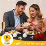Sunflowers Flower Lamp,Rechargeable Cordless Touch Table Lamp,3-Colour Infinitely Dimming Small Night Light,Festival Restaurant Bedroom Bar Coffee Shop Birthday Gifts for Women Mom - Image 5