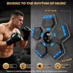 2026 Music Boxing Machine for Adults and Kids, Smart Bluetooth Boxing Training Equipment with Gloves Wall Mounted, Workout Punching Machine for Home,Office and Gym - Image 3