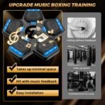 2026 Music Boxing Machine for Adults and Kids, Smart Bluetooth Boxing Training Equipment with Gloves Wall Mounted, Workout Punching Machine for Home,Office and Gym - Image 4