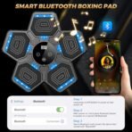 2026 Music Boxing Machine for Adults and Kids, Smart Bluetooth Boxing Training Equipment with Gloves Wall Mounted, Workout Punching Machine for Home,Office and Gym - Image 5