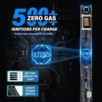 2 Pack Electric Candle Lighters - Rechargeable USB-C Arc Lighters with LED Display & Transparent See-Through Tech Design, Windproof Long Lighter for Candles,BBQ,Camping,Stoves,Stocking Stuffers - Image 5