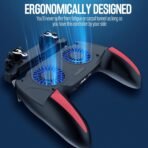 Mobile Game Controller with 4000mAh Power Bank & Cooling Fan, L1R1 Triggers Joystick for PUBG/Call of Duty/Fortnite, Gaming Grip Gamepad for 4.7-7" Android iOS Phone - Image 4