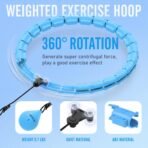 JKSHMYT Weighted Hula Circle Hoops for Adults Weight Loss, Infinity Fitness Hoop Plus Size 47 Inch, 24 Detachable Links, Exercise Hoop Suitable for Women and Beginners - Image 4