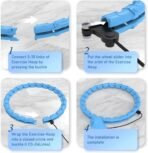 JKSHMYT Weighted Hula Circle Hoops for Adults Weight Loss, Infinity Fitness Hoop Plus Size 47 Inch, 24 Detachable Links, Exercise Hoop Suitable for Women and Beginners - Image 5