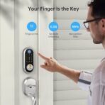 Smart Deadbolt, SMONET Fingerprint Electronic Deadbolt Door Lock with Keypad-Bluetooth Keyless Entry Front Door Digital Keypad App Control, Ekeys Sharing, App Monitoring Auto Lock for Homes and Hotel - Image 3