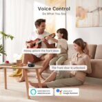 Smart Deadbolt, SMONET Fingerprint Electronic Deadbolt Door Lock with Keypad-Bluetooth Keyless Entry Front Door Digital Keypad App Control, Ekeys Sharing, App Monitoring Auto Lock for Homes and Hotel - Image 4