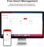 Smart Deadbolt, SMONET Fingerprint Electronic Deadbolt Door Lock with Keypad-Bluetooth Keyless Entry Front Door Digital Keypad App Control, Ekeys Sharing, App Monitoring Auto Lock for Homes and Hotel - Image 6