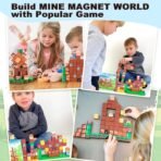 Soyee Magnetic Blocks Building Toys - Build Mine Magnet World Set Toddler Kids Sensory Toys for Boys & Girls Ages 3-5 5-7 8-12, 1'' Magnetic Cubes Game for Boys - Image 5