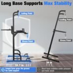 Sportsroyals Power Tower Pull Up Bar Station, 450LBS Stable Pull Up Dip Station for Home Gym Strength Training Equipment | FED Fitness - Image 4