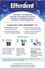 Efferdent Denture Cleaner Tablets – Dental Appliances, Aligners, Mouth Guard, and Retainer Cleaner Tablets, Minty Fresh & Clean, 126 Count - Image 6
