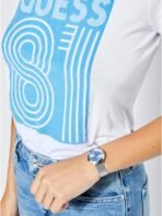 Guess Stainless Steel Mesh Bracelet Watch - Image 3