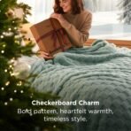 Bedsure GentleSoft Sage Green Throw Blanket for Couch - Checkered Fleece St Patricks Blankets Gifts for Women Men Girls, Cute Soft Cozy Spring Throw for Bedroom Home Decor Gifts, 50x60 Inches - Image 4