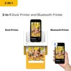 KODAK Dock Plus 4x6'' Photo Printer, 50 Sheets, Docking & Bluetooth Smartphone Printer for iPhone & Android, Instant Color Prints, 4PASS Dye Sublimation - Image 4