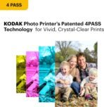 KODAK Dock Plus 4x6'' Photo Printer, 50 Sheets, Docking & Bluetooth Smartphone Printer for iPhone & Android, Instant Color Prints, 4PASS Dye Sublimation - Image 5