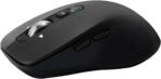 Wireless Bluetooth Mouse (USB + BT1 + BT2), Full Size, 4-Way Scrolling, Multi-Device Silent Mouse for Computer, Laptop, iPad, MacBook (Black) - Image 3