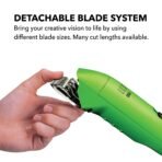 Andis Professional UltraEdge Super 2-Speed Detachable Blade Dog/Pet Clipper, Rotary Motor with Shatter-Proof Housing, Runs Calm & Silent, 14-Inch Cord, for All Dog Coats & Breeds, 120 Volts, Green - Image 6