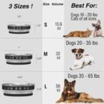 Loving Pets Corsa Dog Bowls- Stainless Steel Dog & Cat Bowls - Spill Proof Dog Food Bowl, Cat Bowl, Puppy Essentials & Pet Supplies Great for Home & Travel (Small 10-20 lbs, Stealth Black) - Image 4