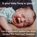 Similac 360 Total Care Sensitive Infant Formula for Fussiness & Gas Due to Lactose Sensitivity, Has 5 HMO Prebiotics, Baby Formula Powder, 34.9-oz Value Can, Pack of 3 - Image 5