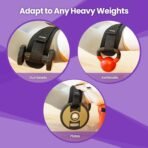 Hip Thrust Belt, Balency Hip Thrust Belt for Dumbbells Heavy, Booty Belt for Hip Thrust, Slip-Resistant Padding Hip Thrust Belt for Gym or Home Workouts, Hip Thrust Band for Dumbbell Kettlebell Plate - Image 4