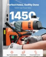 VEVOR Mag Drill Press, 1300W 1.57" Boring Diameter, 2922lbf Power Portable Magnetic Drill, 810 PRM, 11Pcs Drill Bits Electric Drilling Machine for Metal Surface, Industrial and Home Improvement - Image 4