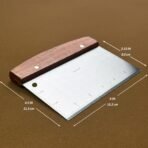 Vovoly Multipurpose Bench Scraper Kitchen Utensil for Flat Top Griddle, Dough Scraper Cutter for Bread and Pizza Cutter - Stainless Steel Metal Griddle Scraper Chopper - Image 3