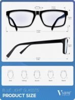 Blue Light Blocking Glasses For Men/Women Anti-Fatigue Computer Monitor Gaming Improve Sleep Reduce Eye Strain Gamer Glasses - Image 3