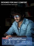 Blue Light Blocking Glasses For Men/Women Anti-Fatigue Computer Monitor Gaming Improve Sleep Reduce Eye Strain Gamer Glasses - Image 4