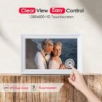 Digital Picture Frame, 10.1 inch Frameo Digital Frame WiFi, 1280 * 800 IPS HD Touchscreen, 32GB Storage, Instant Share Pictures Video, Smart Photo Frame Electronic, Gifts for Mom, House Warming - Image 4