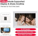 Digital Picture Frame, 10.1 inch Frameo Digital Frame WiFi, 1280 * 800 IPS HD Touchscreen, 32GB Storage, Instant Share Pictures Video, Smart Photo Frame Electronic, Gifts for Mom, House Warming - Image 5