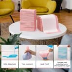 Pet Toilet Training Pads 100Count Disposable Puppy Pee Pads 18" x 13" for Dogs, Ultra Absorbent|Quick Dry|Leak-Proof Pet Potty Pads for Dog, Cat, Rabbits and Guinea Pigs (Pink) - Image 3