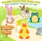 XIUGOAL Dog Toys to Keep Them Busy, 3 Pack No Stuffing Interactive Dog Toys with Crinkle, Squeaky Puppy Chew Toys for Small, Medium Breeds - Image 3