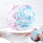 Chuya Bath Sponges Loofahs 70 Grams Large Size,4 Pack Shower Sponge Exfoliating Cleaning Bath Loofa Body Scrubber Balls for Women Men Children Washing - Image 6
